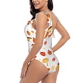 thumbnail image 4 of Honeii Squirrel InThe Forest3 for women's one-piece swimsuit featuring a chic one-shoulder design experience elegance and style in the water-Small, 4 of 6