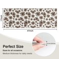 thumbnail image 5 of White Brown Sunflower Pattern Kitchen Rug Mat,Kitchen Runner Rugs Non Skid Washable,Decorative Kitchen Floor Mats for Kitchen,Sink,Laundry,17"X47", 5 of 5