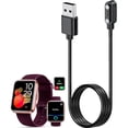 thumbnail image 1 of ccwonima Smart Watch Charger for Quican ID208 Plus 3.3Ft/100cm 2 Pin USB Portable Magnetic Charging Cable Cord for Quican ID208 Plus Smart Watch, 1 of 1