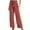 Orange, variant on Riforla Women Casual Pants High Waisted Self Tie Belted Pants Straight Long Trousers with Pockets Pants for Women Black S