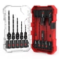 thumbnail image 1 of Juego de brocas avellanadas EZARC, 15 piezas, con cortador de tapones para madera, 1 of 7