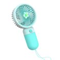 thumbnail image 1 of Advancent Ventilador portátil de mano Recargable Verano Personal Silencioso Enfriador de aire de escritorio Estudio Oficina Dispositivo de Electrodomésticos Flor/Azul Cielo, 1 of 6