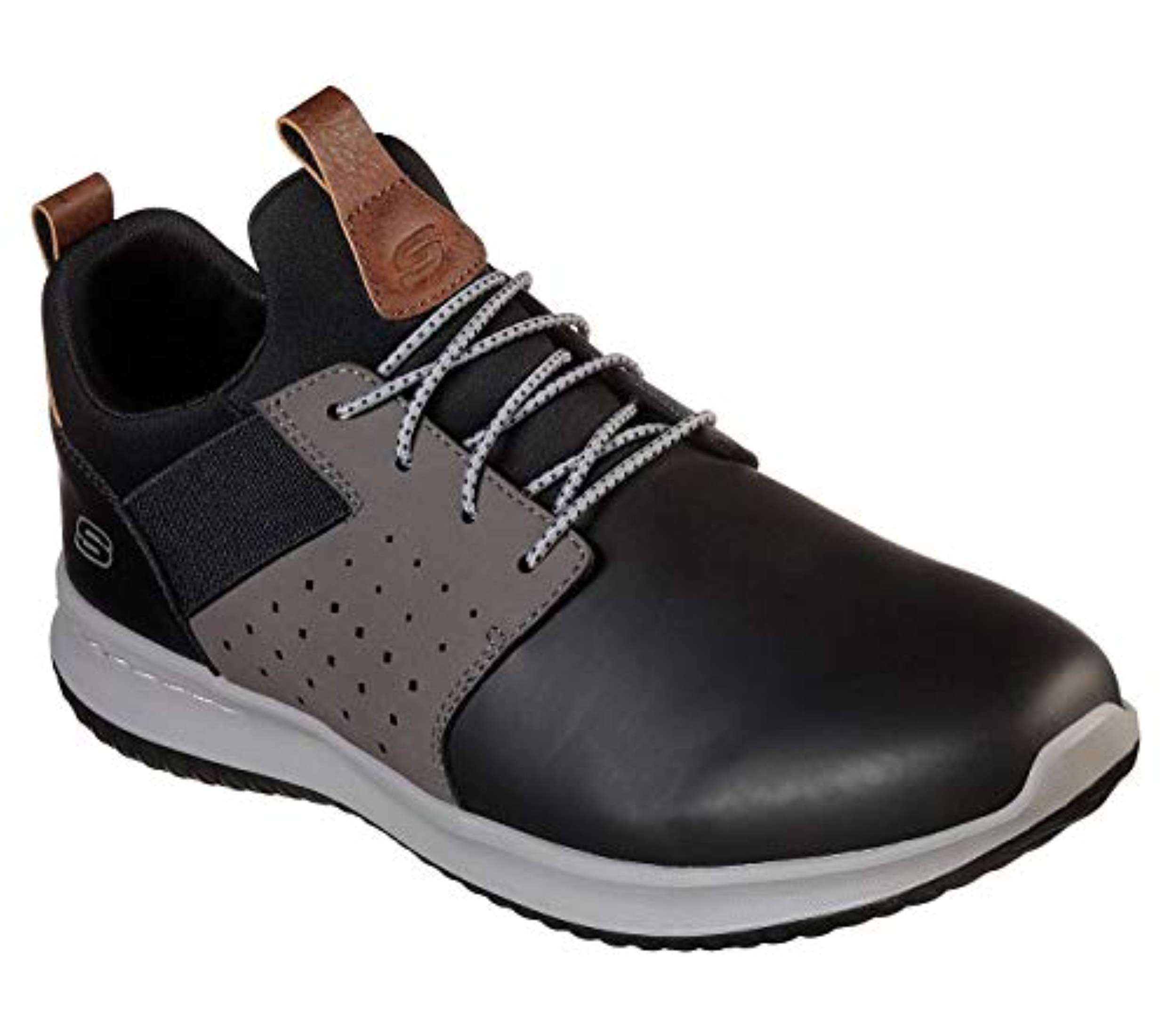skechers casual black shoes