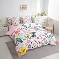 thumbnail image 2 of Comforters Twin Size Set with Sheets Floral Hummingbird - 7 Pieces Bed in a Bag Twin Bird Flower Animal Beddding Sets with Comforter, Sheets, Pillowcases & Shams, 2 of 5