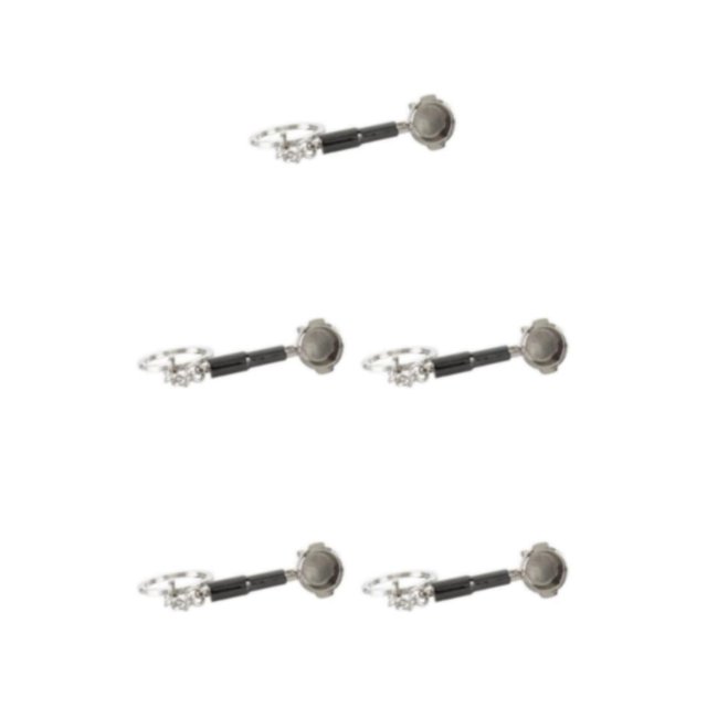 kurtrusly Keyring Key Chain Ring Coffee Accessories Stylish and Compact Portafilter 2x2x2cm 5Set
