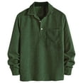 thumbnail image 1 of Ceisia Men Casual Color Block Half Zipper Lapel Pullover Long Sleeve Gift Fashion Daily Outdoor Athletic Casualwear Top, 1 of 7