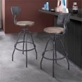 thumbnail image 2 of Armen Living Perlo Tabouret de Bar Industriel Réglable en Gris Industriel et Pin, 2 of 8