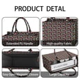thumbnail image 4 of Large Capacity Tote Bag,Black Daisy Flower Pattern Handbag Fashion Luxury Tote Bag,15.7"x13"x 5.1" Inches,Laptop Compatible, 4 of 6