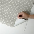 thumbnail image 3 of Stacy Garcia Home Herringbone Inlay Peel and Stick Wallpaper, 3 of 8