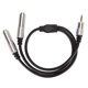 thumbnail image 2 of Cable Divisor De Sonido, Macho A Doble Hembra De 3,5 Mm A Doble Cable De 6,35 Mm Señal Estable Cable De PVC Chapado En Oro De 1,6 Pies Para Mezclador Para Micrófono, 2 of 7
