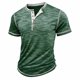 thumbnail image 5 of pstuiky camisetas de hombre, Camisa de manga corta con cuello redondo y botones de color liso para hombre camisetas de hombre m, 5 of 8