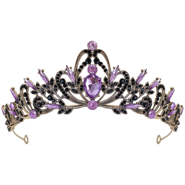 Tiara de boda, diadema con diamantes de imitación, corona de cumpleaños, tocado de boda para novia