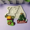 thumbnail image 4 of Heat-resistant Baking Mold Recyclable Silicone Anti-stick Christmas Chocolate Cake Mould for Home Style A One Size, 4 of 13