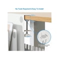 thumbnail image 2 of MAXECHO Desk Side Storage Under Desk Laptop Mount Table Side Hanging File Organizer No Drill Clamp On Cable Management Tray Laptop Holder With Magnetic Pen Holder For Office And Home Load 22 Lbs, 2 of 8
