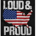 thumbnail image 2 of Loud Proud American State Flag Map Plus Size Long Sleeve Graphic Tee Shirt Brisco Brands 2X, 2 of 6