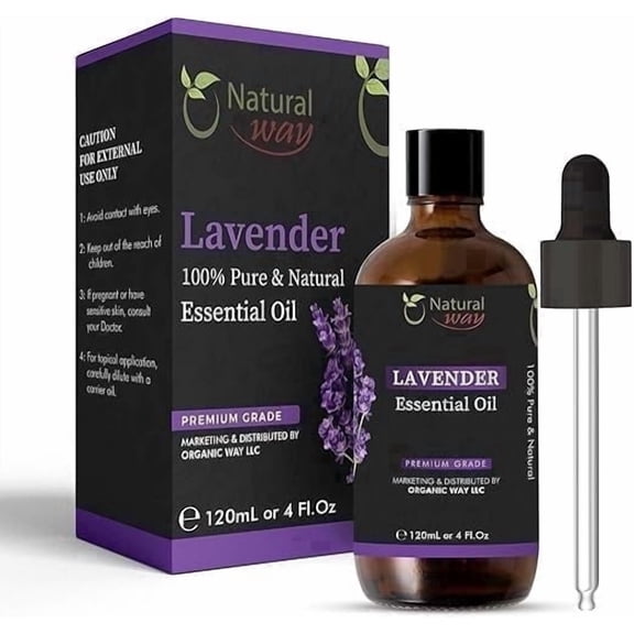 Natural Way Lavender Essential Oil - Natural Fragrance Oil for Diffuser, Humidifier & Candle Making, Aromatherapy Scent for Home, Office & Bedroom
