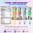 thumbnail image 2 of The Loaded Tea Shop Energy Drink Mix Sticks, Pina Colada Mix 5 Pack, Sugar-Free, Zero Calories, 200mg Natural Caffeine, No Artificial Colors/Flavors, Powder Packets w/ B Vitamins, 2 of 6
