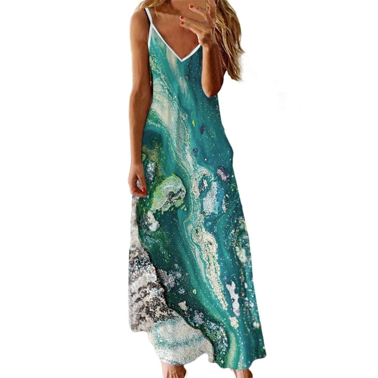 Bigersell Tank Dress Nightgown Womens Summer Casual Beach