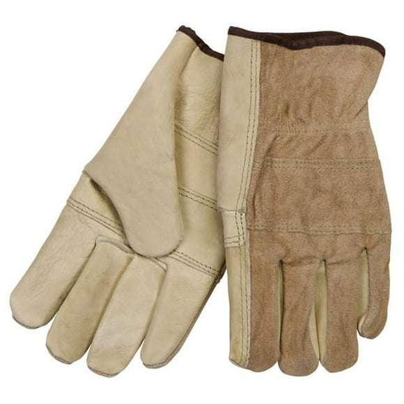 MCR 127-32055L Large Drivers Glove - Unlined Industry Grade Grain Leather, Patch Palm