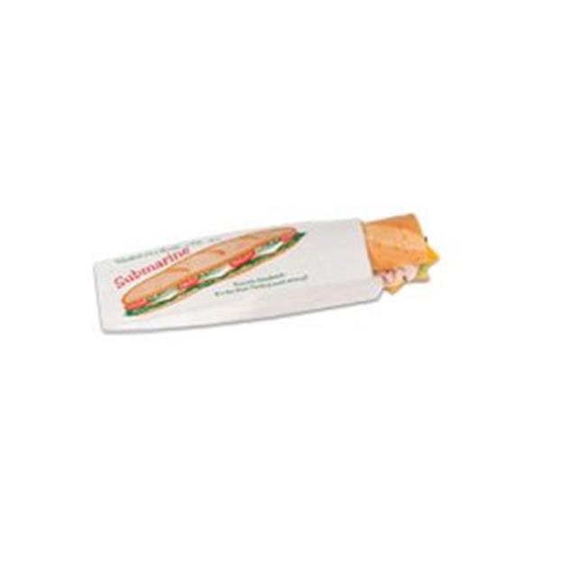 Bagcraft 4.5 x 2 x 14 in. Submarine Sandwich Bag - Case of 1000 ...