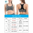 thumbnail image 3 of Deago 3 Pack Sports Bra for Women Space Dye Racerback Removable Pads for Yoga Running Fitness Workout (Multi-color, XL), 3 of 8