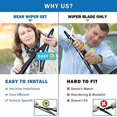 thumbnail image 2 of shiyou-Rear Wiper Arm Blade Set Compatible With Subaru Forester 2009 Rear Windshield Window Wiper Kits Assembly New Replacement Accessories Parts Fit 86532SC180 86538AG080, 2 of 4