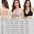 thumbnail image 5 of Women Plus Size Bra Women Seamless Bra Wire-Free Front Zipper with Pads Comfortable Breathable Bra 2pcs/3pcs, 5 of 8