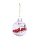 thumbnail image 1 of 1 Uds. Decoración navideña bola redonda de Navidad colgante decoración de árbol de Navidad (estilo 1) BR  Rojo Verde, 1 of 5