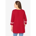 thumbnail image 2 of Woman Within Plus Size Embroidered Knit Tunic, 2 of 6