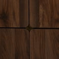 thumbnail image 6 of Baxton Studio Mid-Century Modern Shoe Cabinet, Brown, 83.8 lbs, 6 of 11
