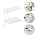 thumbnail image 2 of KAKOWELY 2Pcs Storage Rack Household Study Cabinet Organizer Rack Iron Shelf Holder,12.4"X7.68"X6.3", 2 of 4