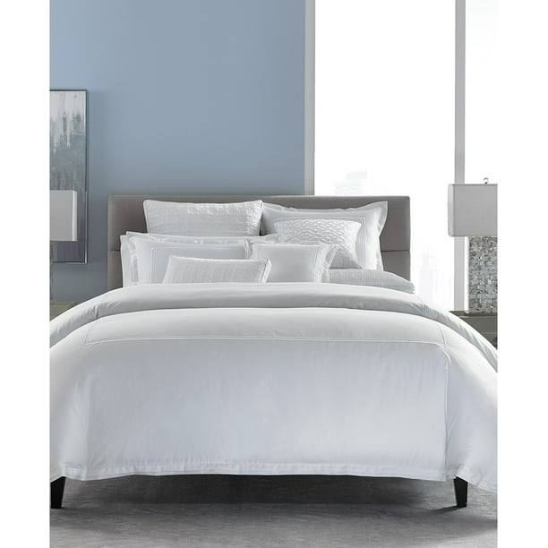 Hotel Collection Cotton Embroidered Frame King Duvet Cover, 110 Inches