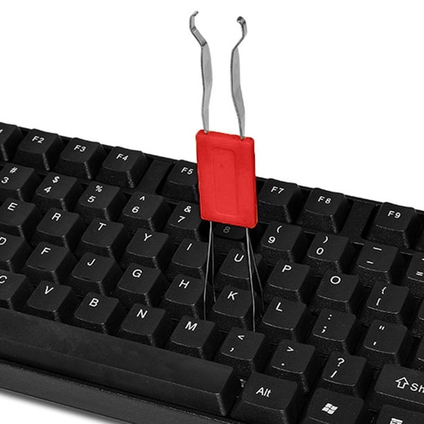 Extractor de tapa de llave de teclado mecánico 2 en 1 Extractor de eje universal (blanco)