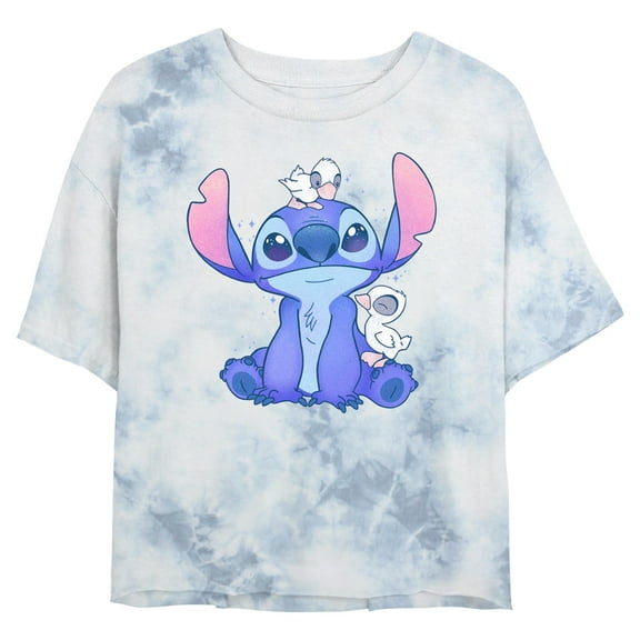 Junior's Lilo & Stitch Duck Friends Graphic T-Shirt