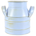 thumbnail image 1 of Shisuyan 1Pcs Rustic Blue Iron Double Eared Bucket Flower Vase for Home Decor, 1 of 8