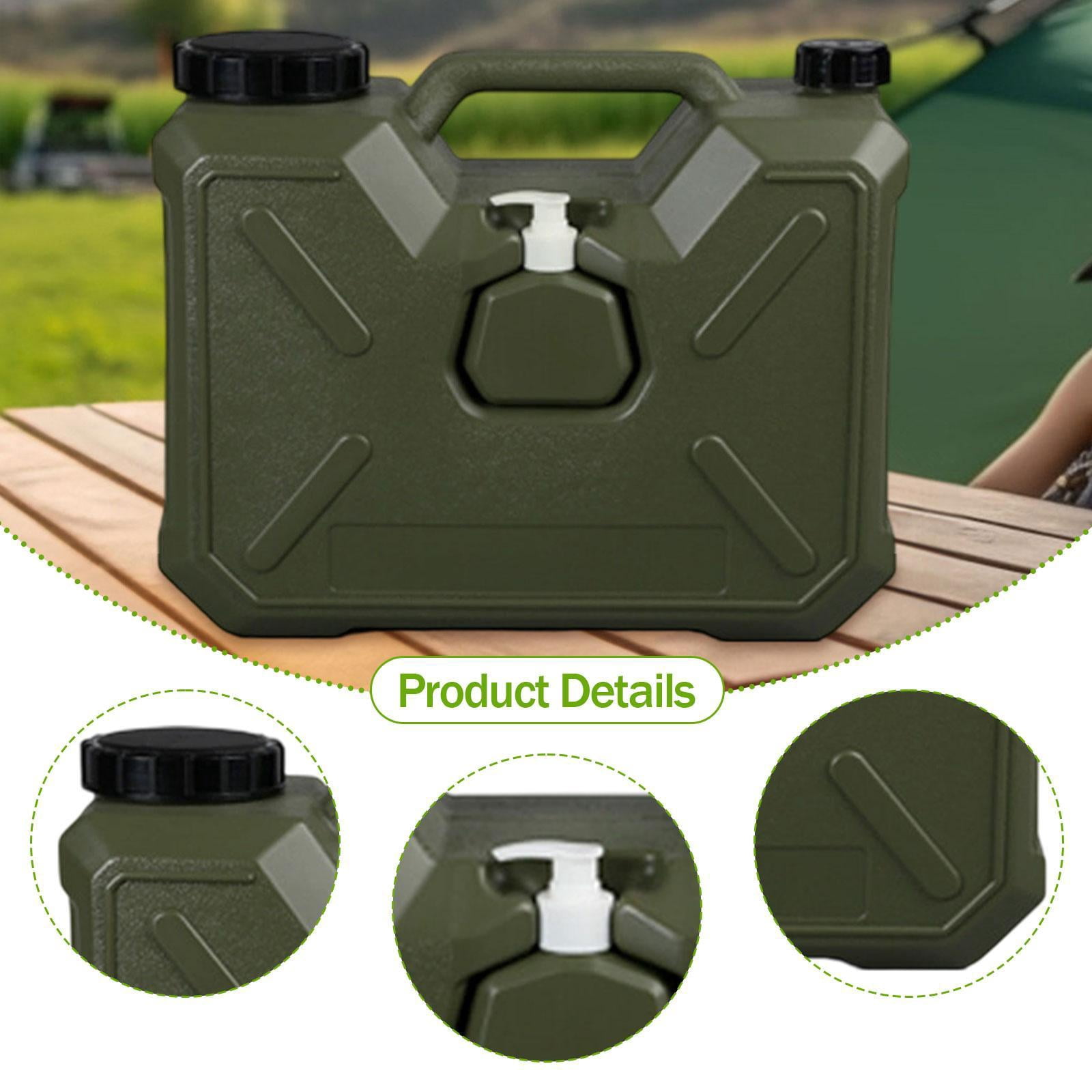 simhoa Water Container with Faucet Outdoor Camping Jug Multifunctional Portable Water Carrier Tank for RV Backpacking Picnic Camping 18L