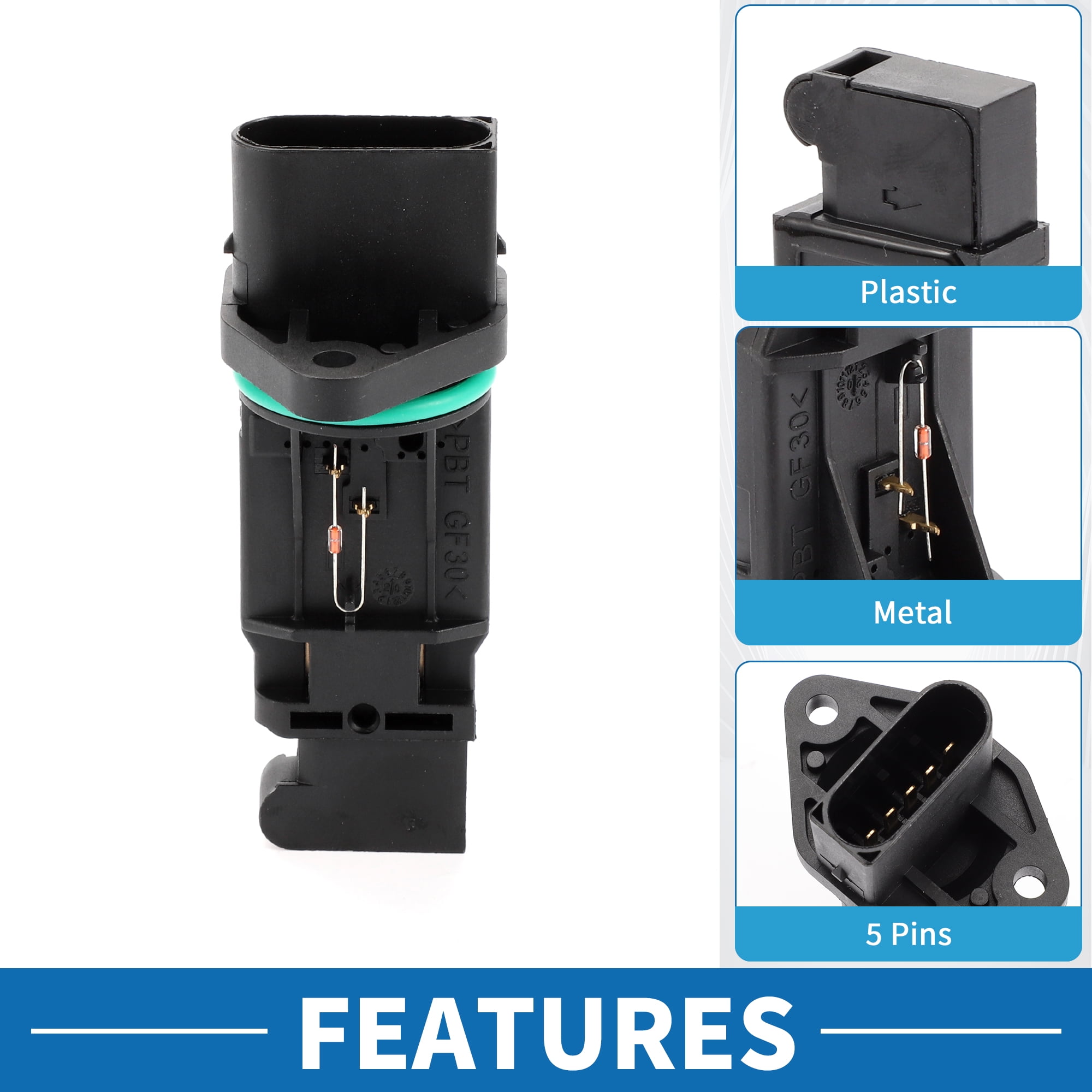 Unique Bargains MAF Sensor No.A1120940148 MAF Mass Air Flow Sensor for Chrysler Crossfire 3.2L V6 2004-2008
