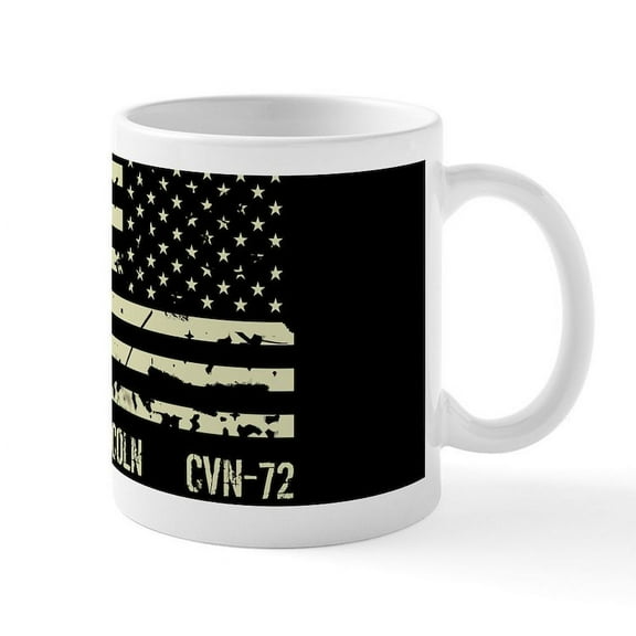 CafePress - USS Abraham Lincoln Mugs - 11 oz Ceramic Mug - Novelty Coffee Tea Cup