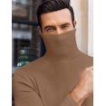 thumbnail image 4 of Ekouaer Men's Turtleneck Long Sleeve Turtle Neck Shirts, 4 of 6
