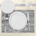 thumbnail image 3 of Ambesonne Grey Place Mats Set of 4, Brick Wall English Style, Standard Size, Grey, 3 of 6