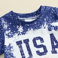 thumbnail image 5 of Okbabeha 4th Of July Baby Boy Clothes Infant Toddler American Flag Outfit USA Tops Tshirt Summer Shorts Clothing Set, 5 of 7