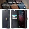 thumbnail image 6 of Magnetic Detachable Wallet Stand Leather Phone Case for Samsung Galaxy S20 S10 S9 S8 Ultra Plus FE, Business Coin Purse Shell, Unique Card Holder Back Cover(Dark Gray,S20 Plus), 6 of 8