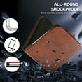 thumbnail image 7 of Compatible with Samsung Galaxy Z Flip 3 Case, Classic PU Leather Durable Slim Thin Full-Body Protective Shockproof Magnetic Closure Phone Case for Samsung Galaxy Z Flip 3 5G, Brown, 7 of 7