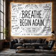 thumbnail image 6 of Breathe Begin Again With Motivational Hand Lettered, Inspirational Illustration for Quote Lovers, Wall Decor, Valentine's Day Gift, Tapestry Wall Hanging for Dorm and Living Room, 6 of 6