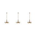thumbnail image 1 of Guardoinrt HO Scale Hanging Chandelier Model Contemporary Ceiling Light Fixture Gold 13.5cm 3Set, 1 of 1