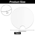 thumbnail image 2 of 16Pcs Acrylic Blank Tumbler Topper Removable Mason Jar Insert 3D Tumbler Lid Base Ice & Fruits Tumbler Disc Clear 66.5~67x3mm, 2 of 6