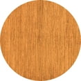 thumbnail image 1 of Ahgly Company Indoor Round Abstract Orange Modern Area Rugs, 4' Round, 1 of 4