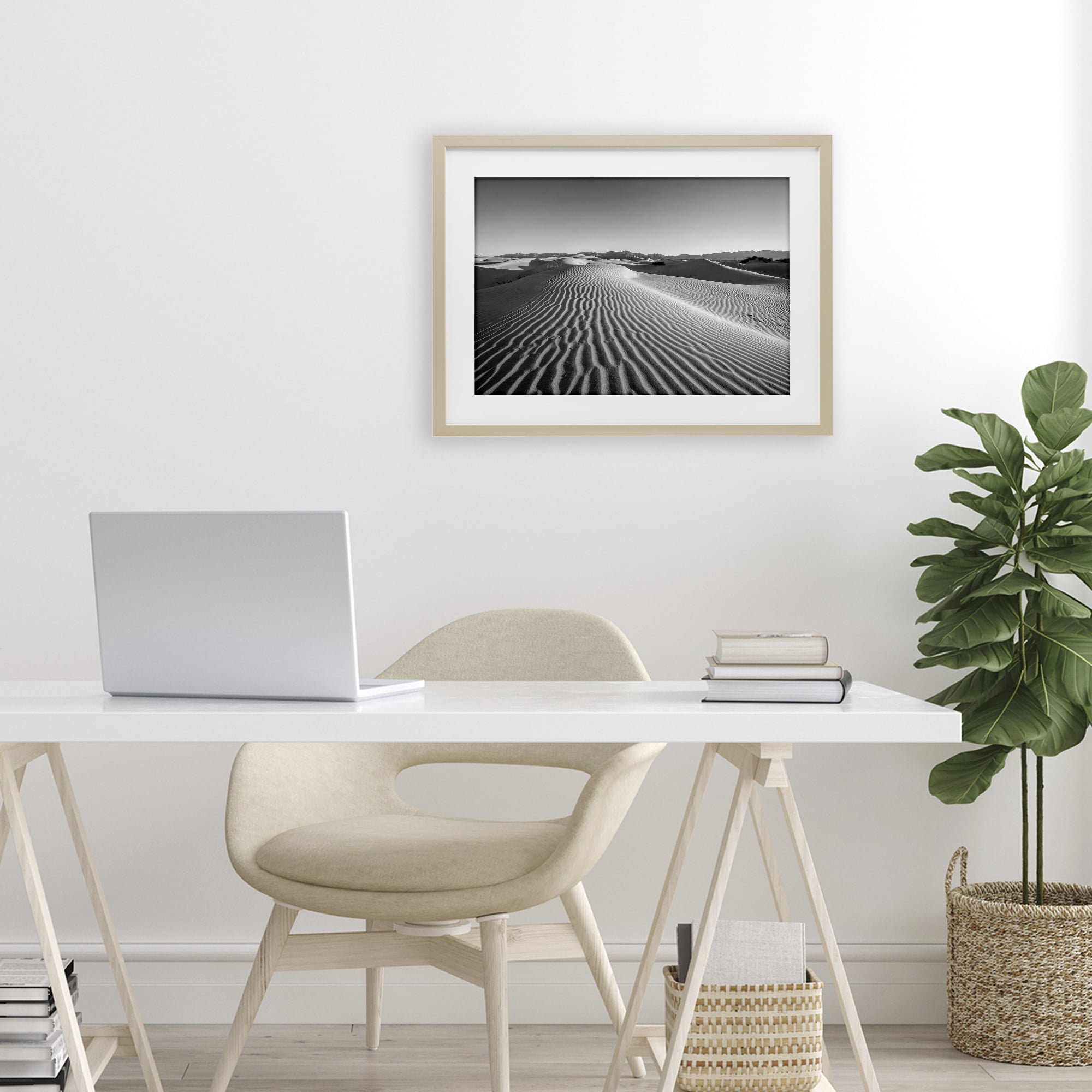 Stupell Industries Sand Waves In The Distance Birch Framed Print Under Glass, design by Jon Evan
