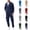 Red, variant on Men's Fleece Lined Tracksuits Sweatsuits 2 Piece Sets Winter Full Zip Jogging Track Sweat Suits thermal Casual Outfits Army Green