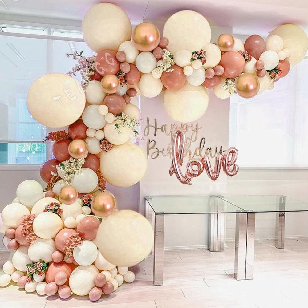 100 pcs Balloons Arch Kit Set Chrome Macaron Baby shower Baloons Wedding Garland 